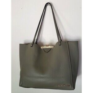MARC JACOBS The Kisslock Tote Green Leather Shoulder Bag M0016155 NWOT w/Dustbag